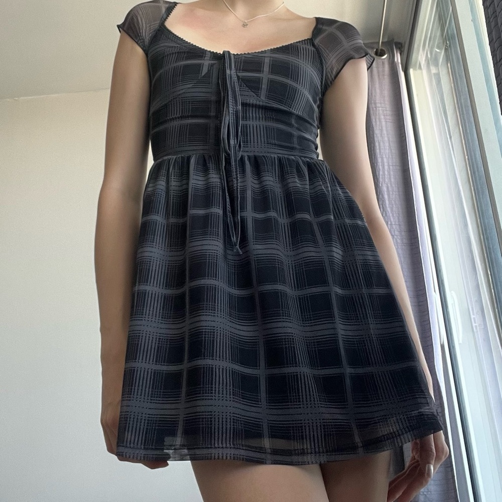 grunge 90s mini babydoll dress